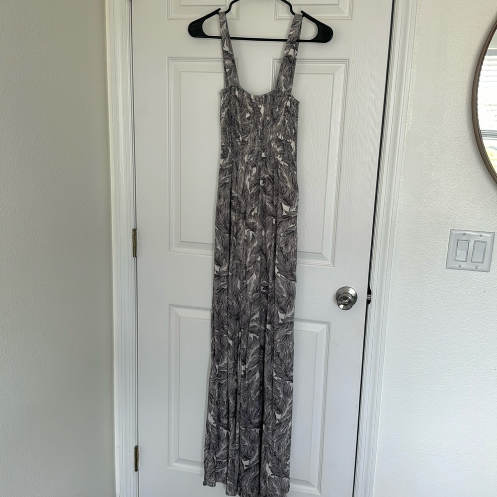 ByTogether Palm Print Jumpsuit w/pockets